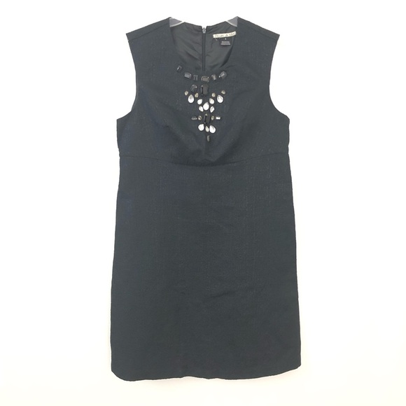 Mac & Jac Size 8 Jeweled Sleeveless Shift Dress - Picture 1 of 4